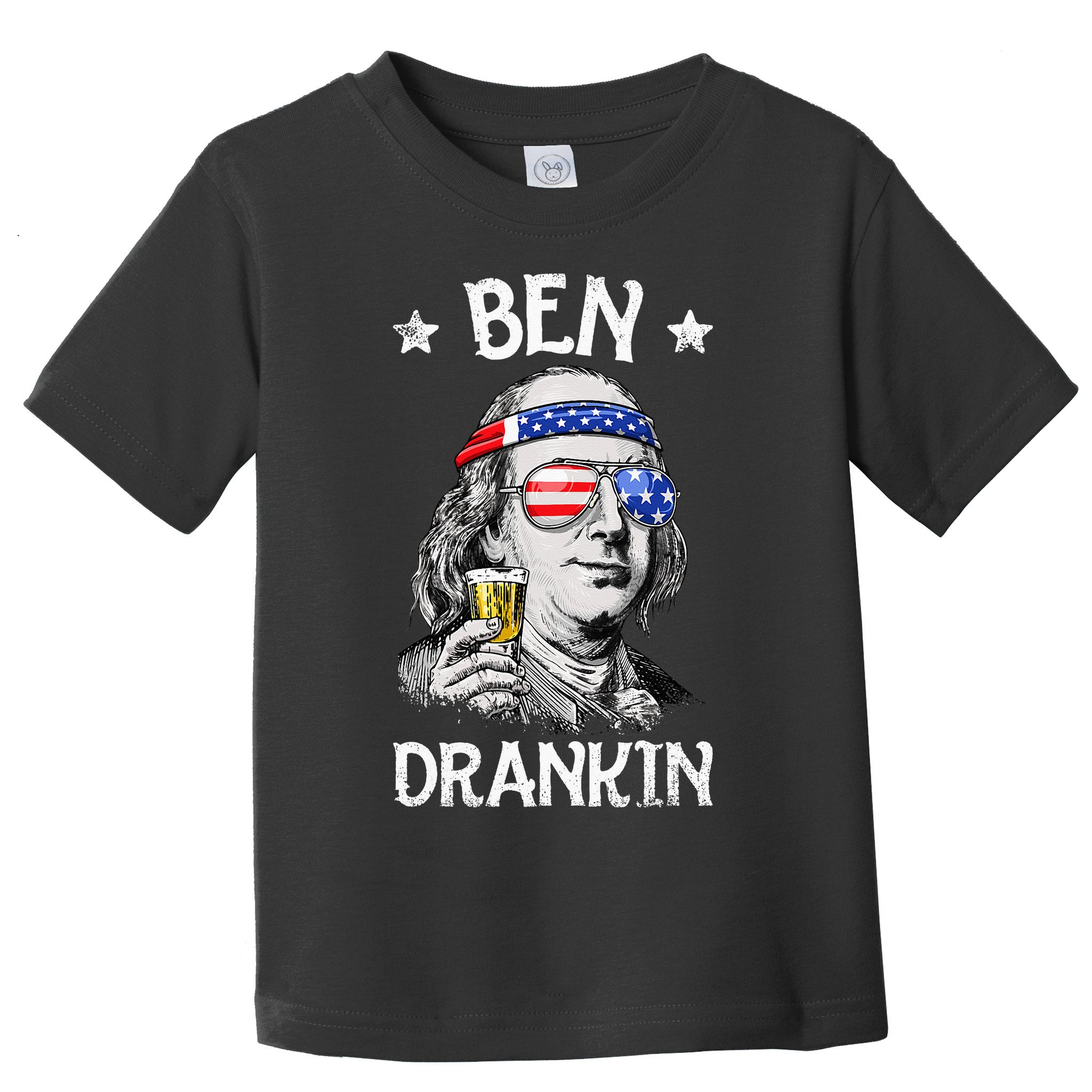 Ben Drankin 4th of July Benjamin Franklin Wo USA Flag Toddler T-Shirt