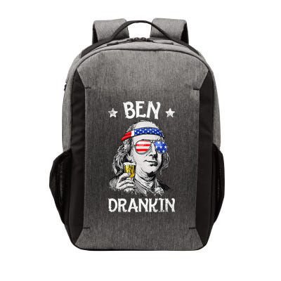 Ben Drankin 4th of July Benjamin Franklin Wo USA Flag Vector Backpack