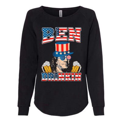 Ben Drankin 4th Of July Benjamin Franklin Usa Flag Gift Womens California Wash Sweatshirt