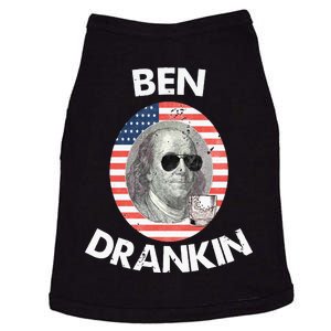 Ben Drankin 4th Of July Gift Beer Party Doggie Tank