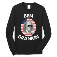 Ben Drankin 4th Of July Gift Beer Party Long Sleeve Shirt