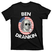 Ben Drankin 4th Of July Gift Beer Party T-Shirt