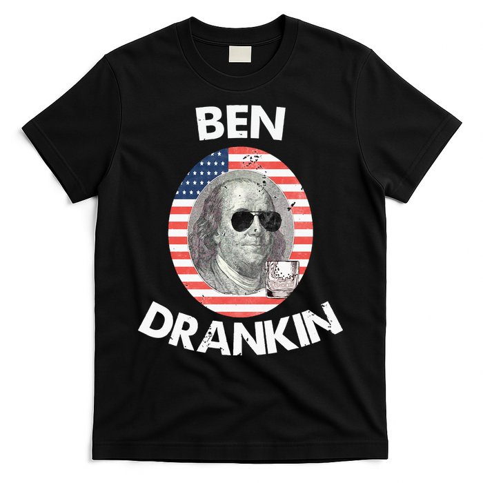 Ben Drankin 4th Of July Gift Beer Party T-Shirt