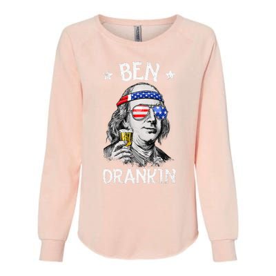 Ben Drankin 4th Of July Benjamin Franklin Womens California Wash Sweatshirt