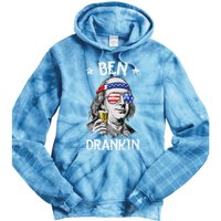 Ben Drankin 4th Of July Benjamin Franklin Tie Dye Hoodie