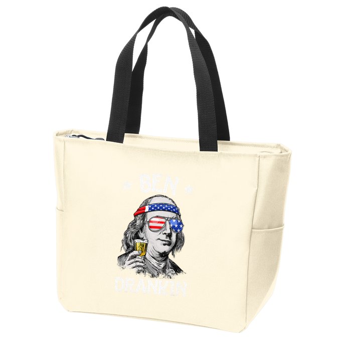 Ben Drankin 4th Of July Benjamin Franklin Zip Tote Bag