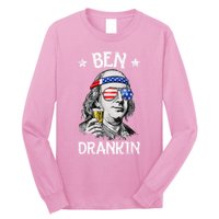 Ben Drankin 4th Of July Benjamin Franklin Long Sleeve Shirt