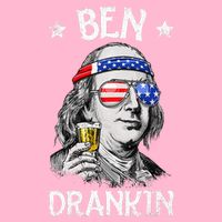 Ben Drankin 4th Of July Benjamin Franklin Cooling Performance Long Sleeve Crew