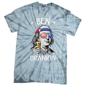 Ben Drankin 4th Of July Benjamin Franklin Tie-Dye T-Shirt