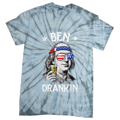 Ben Drankin 4th Of July Benjamin Franklin Tie-Dye T-Shirt