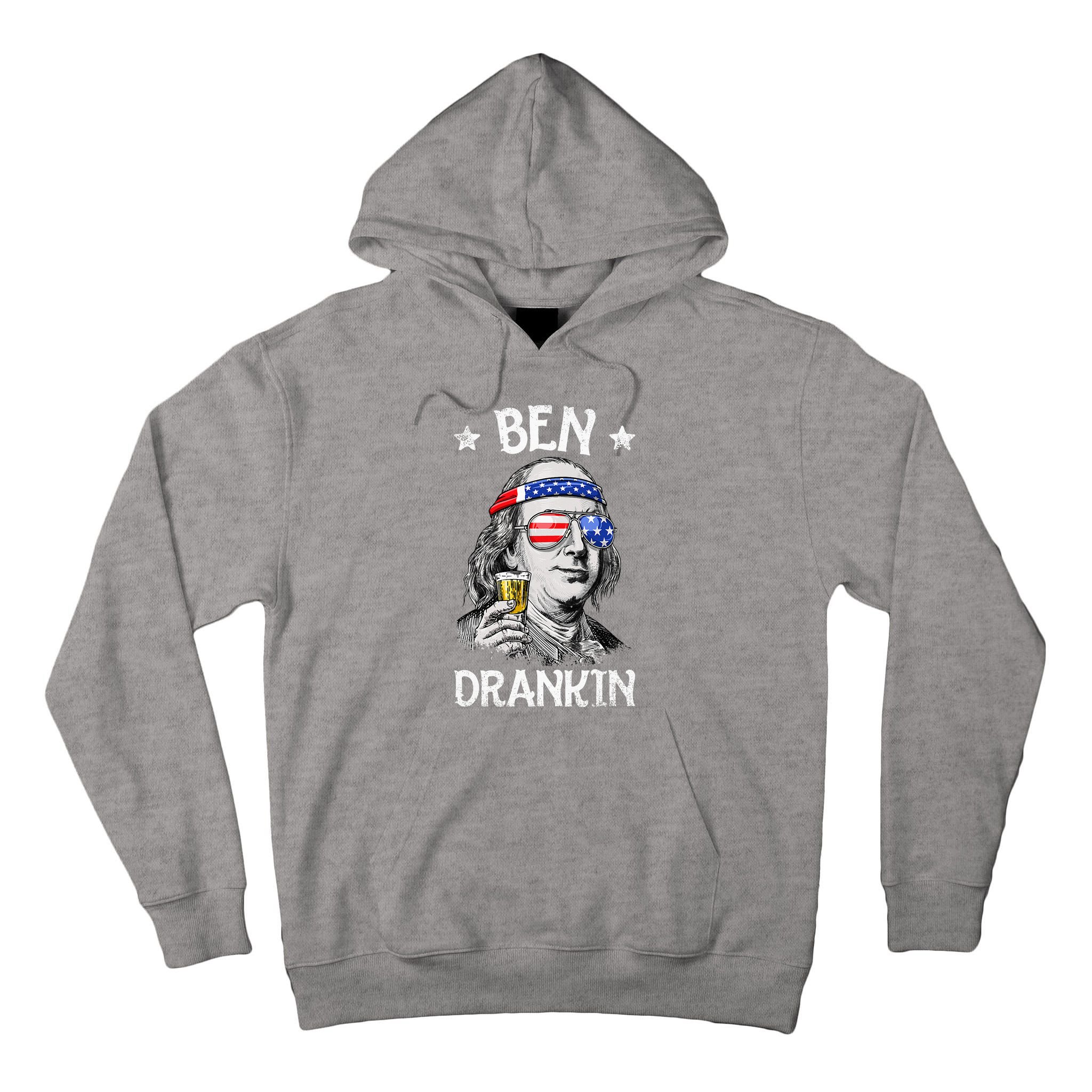Ben Drankin 4th Of July Benjamin Franklin Tall Hoodie