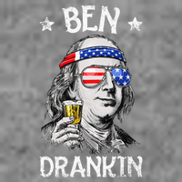 Ben Drankin 4th Of July Benjamin Franklin Tall Hoodie