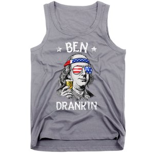 Ben Drankin 4th Of July Benjamin Franklin Tank Top