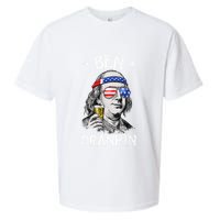 Ben Drankin 4th Of July Benjamin Franklin Sueded Cloud Jersey T-Shirt