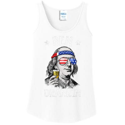 Ben Drankin 4th Of July Benjamin Franklin Ladies Essential Tank