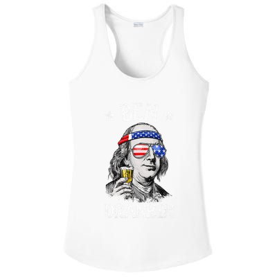 Ben Drankin 4th Of July Benjamin Franklin Ladies PosiCharge Competitor Racerback Tank