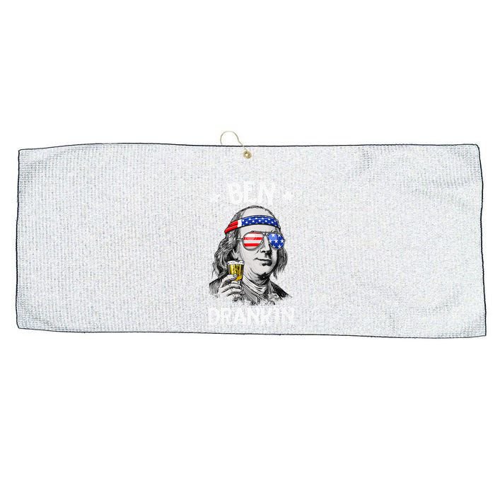 Ben Drankin 4th Of July Benjamin Franklin Large Microfiber Waffle Golf Towel