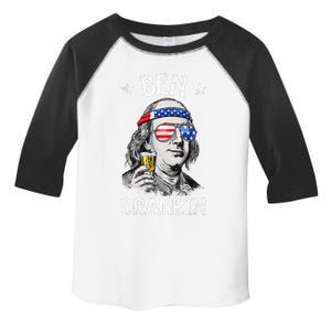 Ben Drankin 4th Of July Benjamin Franklin Toddler Fine Jersey T-Shirt