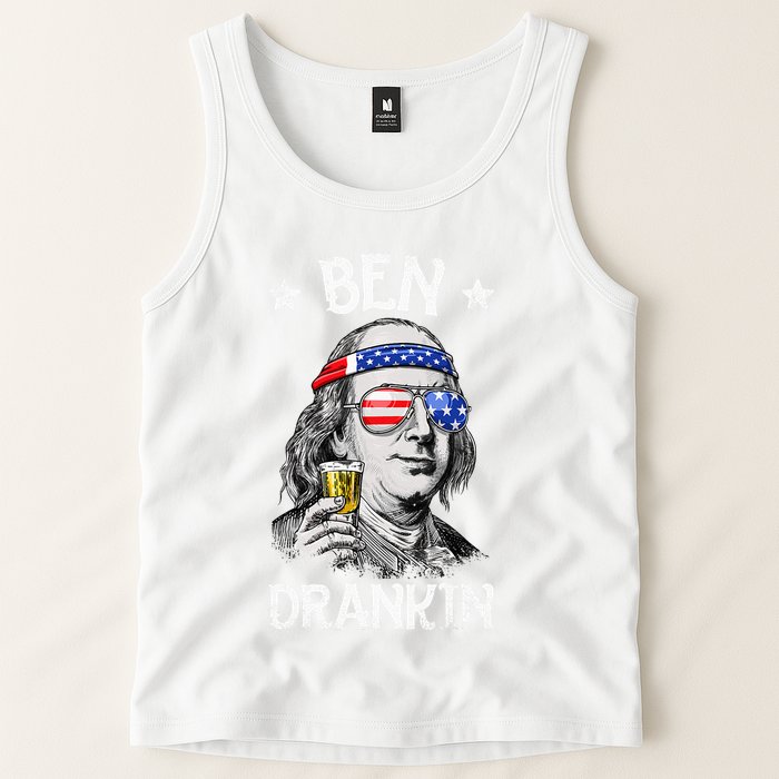 Ben Drankin 4th Of July Benjamin Franklin Tank Top