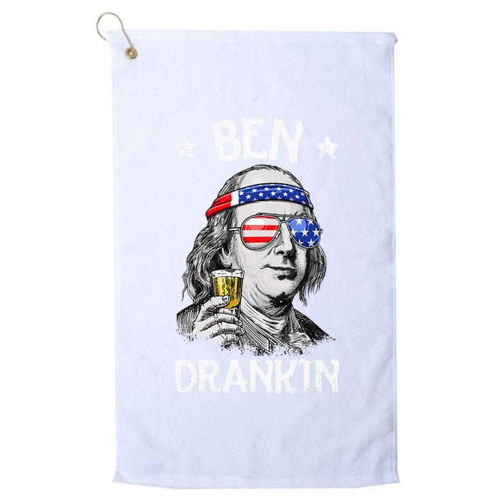 Ben Drankin 4th Of July Benjamin Franklin Golf Towel