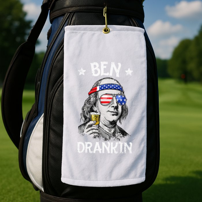 Ben Drankin 4th Of July Benjamin Franklin Golf Towel