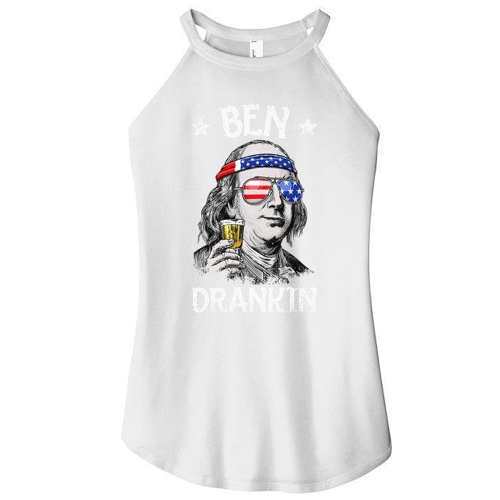 Ben Drankin 4th Of July Benjamin Franklin Women's Perfect Tri Rocker Tank