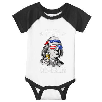 Ben Drankin 4th Of July Benjamin Franklin Infant Baby Jersey Bodysuit