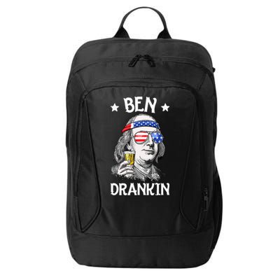 Ben Drankin 4th Of July Benjamin Franklin Men Women USA Flag City Backpack