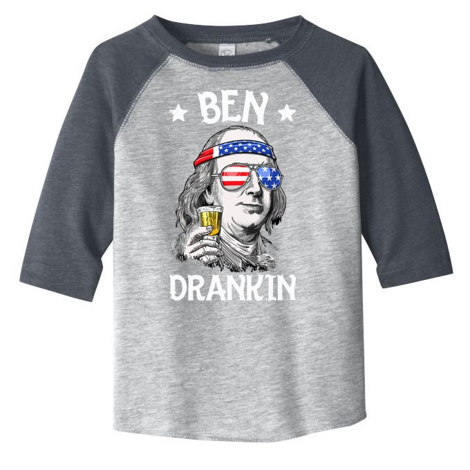 Ben Drankin 4th Of July Benjamin Franklin Men Women USA Flag Toddler Fine Jersey T-Shirt