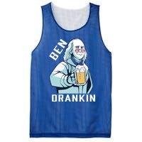 Ben Drankin 4th Of July Funny Patriotic Merica Great Gift Mesh Reversible Basketball Jersey Tank