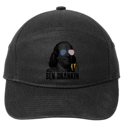 Ben Drankin 4th Of July Benjamin Franklin 7-Panel Snapback Hat