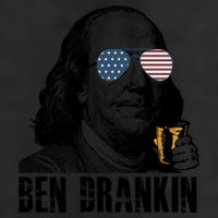 Ben Drankin 4th Of July Benjamin Franklin 25L Jumbo Tote
