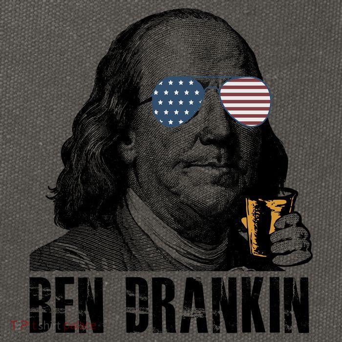 Ben Drankin 4th Of July Benjamin Franklin Cotton Canvas Backpack