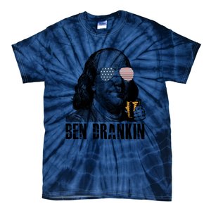 Ben Drankin 4th Of July Benjamin Franklin Tie-Dye T-Shirt