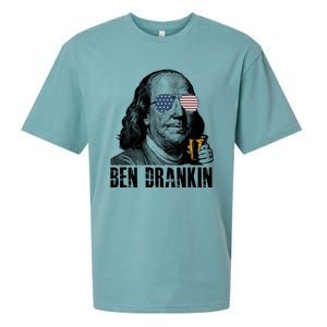 Ben Drankin 4th Of July Benjamin Franklin Sueded Cloud Jersey T-Shirt