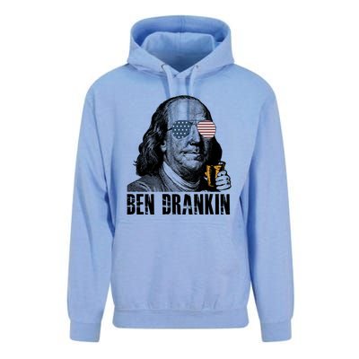 Ben Drankin 4th Of July Benjamin Franklin Unisex Surf Hoodie