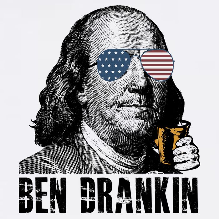 Ben Drankin 4th Of July Benjamin Franklin Garment-Dyed Sweatshirt