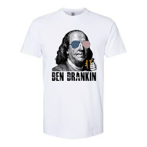 Ben Drankin 4th Of July Benjamin Franklin Softstyle CVC T-Shirt