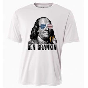 Ben Drankin 4th Of July Benjamin Franklin Cooling Performance Crew T-Shirt