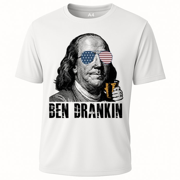 Ben Drankin 4th Of July Benjamin Franklin Cooling Performance Crew T-Shirt