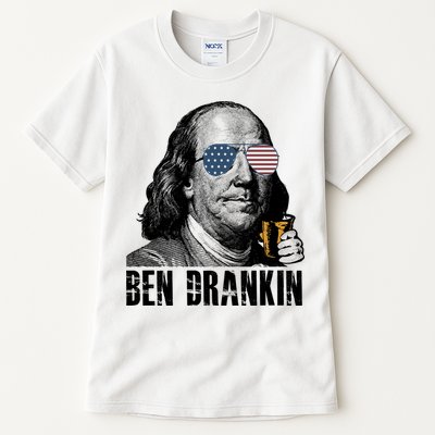 Ben Drankin 4th Of July Benjamin Franklin Tall T-Shirt
