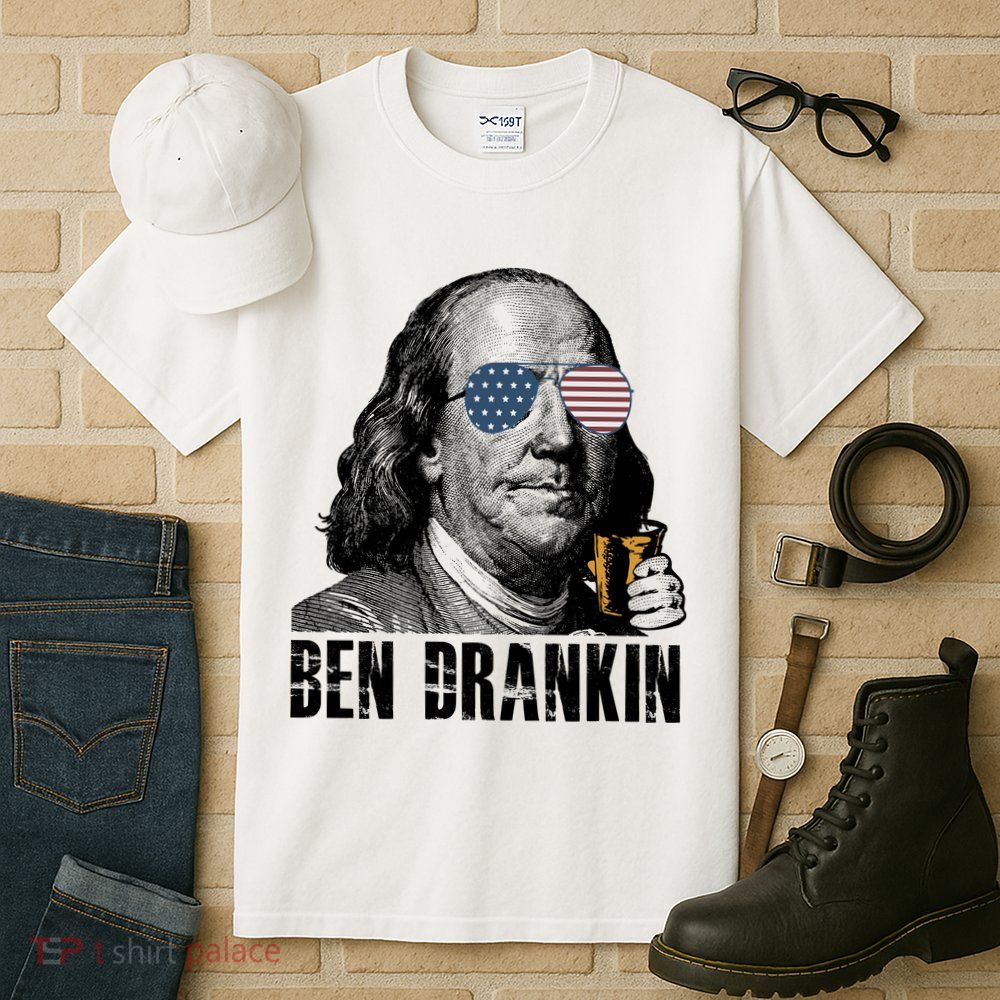 Ben Drankin 4th Of July Benjamin Franklin Tall T-Shirt
