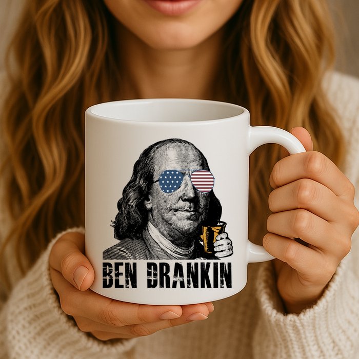 Ben Drankin 4th Of July Benjamin Franklin Mug