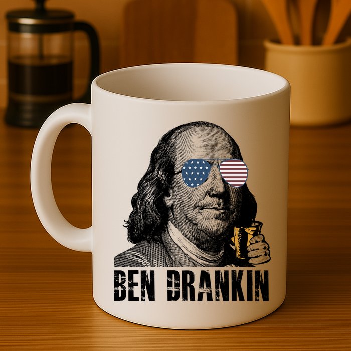 Ben Drankin 4th Of July Benjamin Franklin Mug