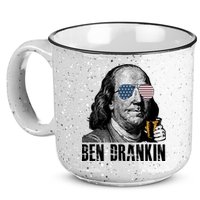 Ben Drankin 4th Of July Benjamin Franklin 15oz Campfire Ceramic Mug