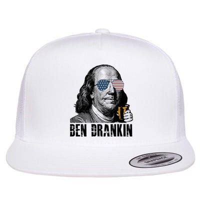 Ben Drankin 4th Of July Benjamin Franklin Flatbill Hat
