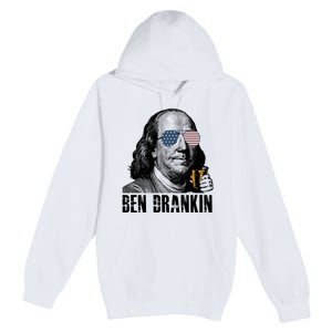 Ben Drankin 4th Of July Benjamin Franklin Premium Pullover Hoodie