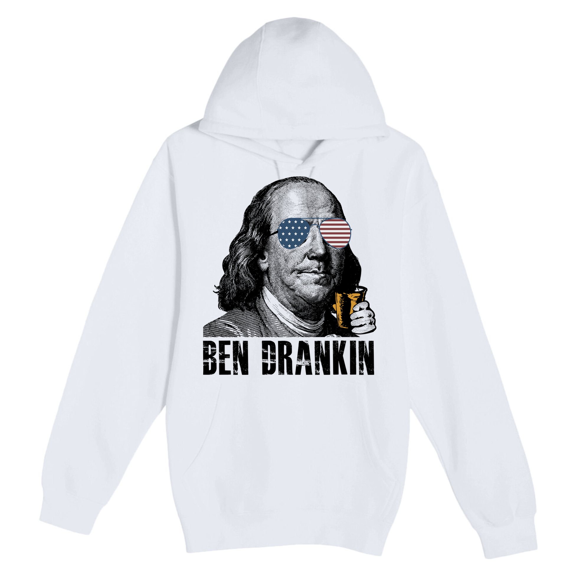 Ben Drankin 4th Of July Benjamin Franklin Premium Pullover Hoodie