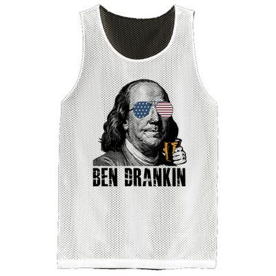 Ben Drankin 4th Of July Benjamin Franklin Mesh Reversible Basketball Jersey Tank