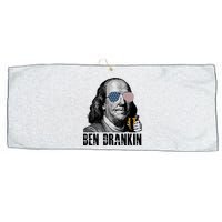 Ben Drankin 4th Of July Benjamin Franklin Large Microfiber Waffle Golf Towel